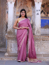 KcPc New Modal Silk Bandhani Saree with Elegant Gotapatti Work PF