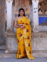 Buy New Royal Festive Collection Saree Featuring Intricate Kashida Embroidery KcPc