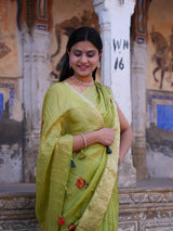 Buy New Royal Festive Collection Saree Featuring Intricate Kashida Embroidery KcPc
