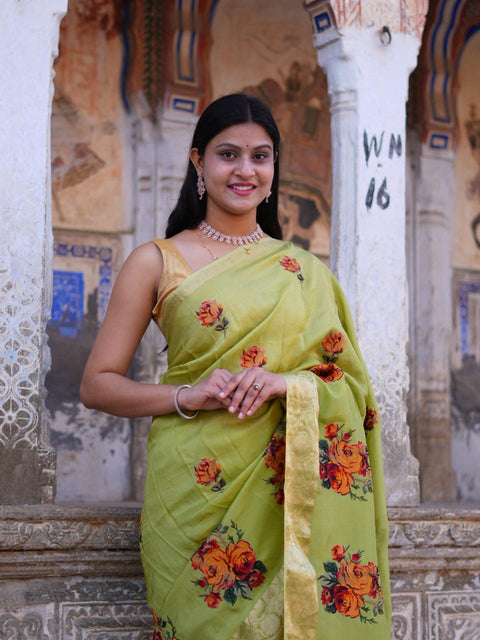 Buy New Royal Festive Collection Saree Featuring Intricate Kashida Embroidery KcPc