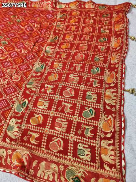 Buy New Elegant Bandhani Saree With Festive Wear KcPc