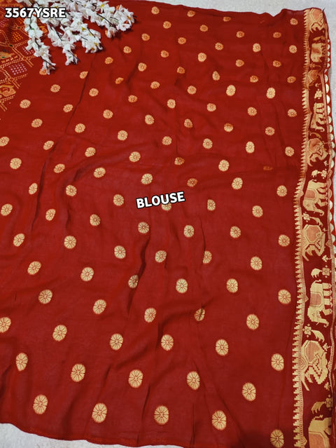 Buy New Elegant Bandhani Saree With Festive Wear KcPc