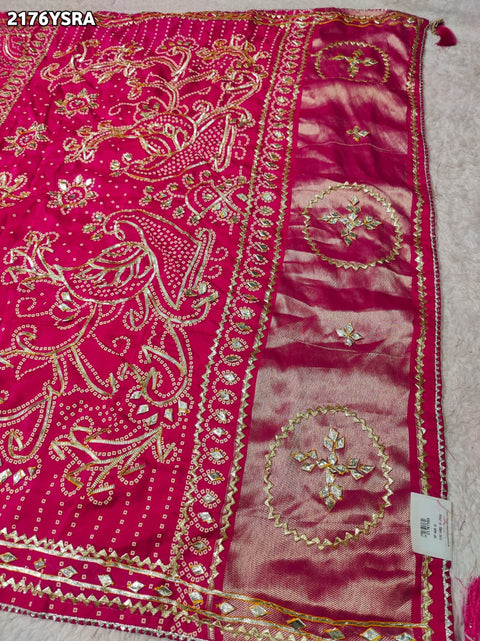 Buy Modal Silk Bandhani Style Saree KcPC