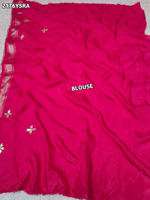 Buy Modal Silk Bandhani Style Saree KcPC