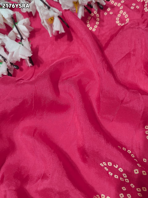 Buy Modal Silk Bandhani Style Saree KcPC