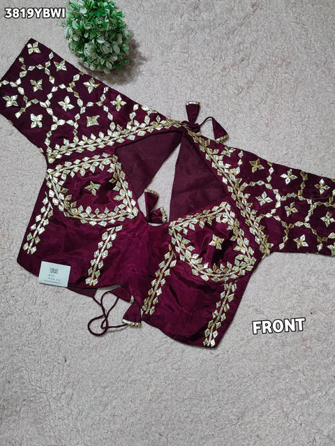 Buy HO Silk Designer Style Gota patti Work KcPc
