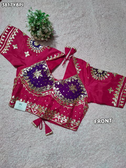 Buy HO Silk Designer Style Gota patti Work KcPc