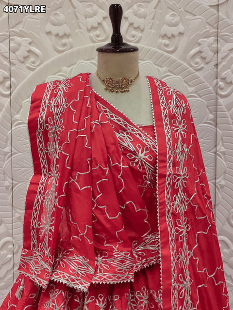 Buy Ho Silk GotaPatti Work Lehenga KcPc 