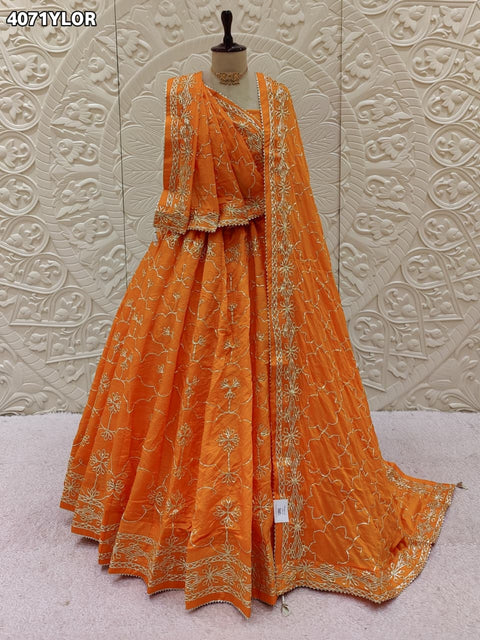 Buy Ho Silk GotaPatti Work Lehenga KcPc 