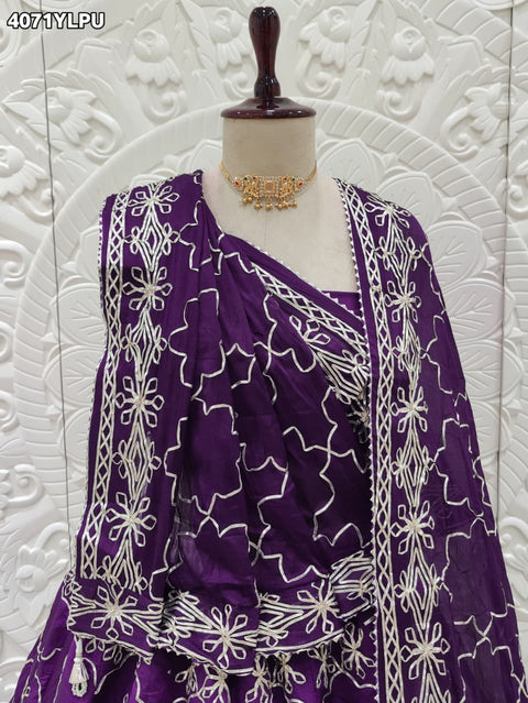Buy Ho Silk GotaPatti Work Lehenga KcPc 