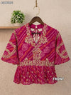 KcPc Traditional Bandhani Style Blouse in Ojariya FabricMEG