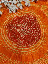 KcPc Royal Look Pure Gaji Silk Dupatta with Authentic Handmade Bandhani