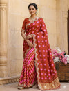 KcPcRoyal Look Modal Silk Leheriya Saree with Gota Patti WorkPRF