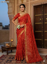 KcPc Premium Kota Doria Saree with Bandhani Design for Mangal Path