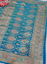 KcPc Pure Meenakari Khaddi Georgette Upada Janglaw Bandhani Neemzari Saree