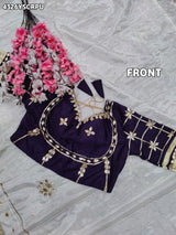 Buy Creap Silk Saree With Designer Style KcPc 