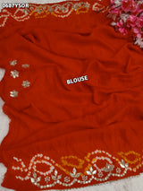 KcPc New Royal Pure Gaji Silk Bandhani SareeAMT