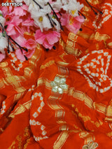 KcPc New Royal Pure Gaji Silk Bandhani SareeAMT