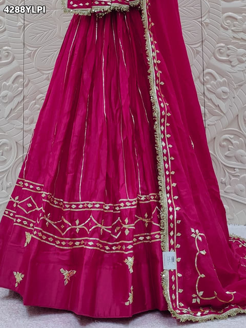KcPc Premium Gaji Silk Lehenga with Rich Gotapatti Detailing RGC
