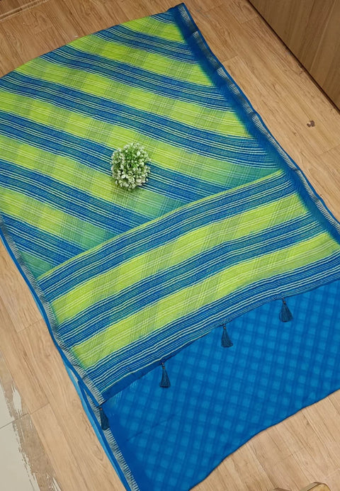 KcPc Premium Leheriya Style Saree Crafted in Soft Pure Chiffon Fabric