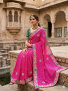 KcPc Premium Leheriya Style Saree with Rich Cutdana DetailingPDM