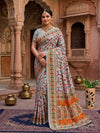 KcPc New Royal Foil Print Saree Crafted in Soft Pashmina Silk FabricSTR