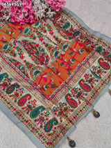 KcPc New Royal Foil Print Saree Crafted in Soft Pashmina Silk FabricSTR