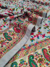 KcPc New Royal Foil Print Saree Crafted in Soft Pashmina Silk FabricSTR