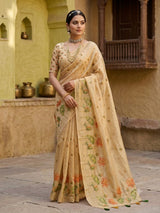 KcPc Elegant Tissue Silk Sarees with Traditional Tari WorkGAN