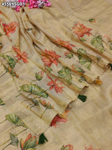KcPc Elegant Tissue Silk Sarees with Traditional Tari WorkGAN
