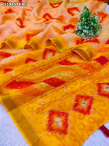 KcPc Premium Cotton Silk Sarees with Elegant Mirror Work GAN