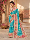 KcPc Premium Tissue Silk Floral Print Saree for Festive & Traditional WearVJT
