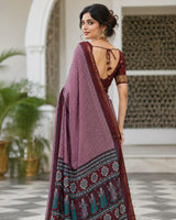 KcPc Royal Printed Georgette Silk Saree for Festive Wear VJT