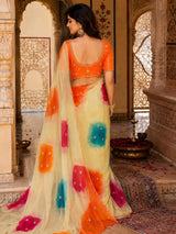 KcPc New Luxury Chiffon Saree with Elegant Cutdana Embellishment Finish SHCR