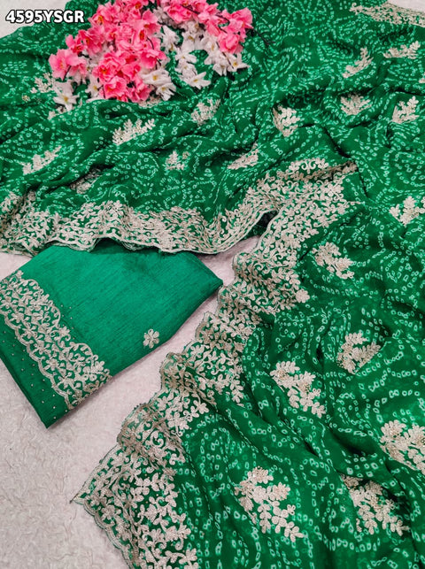 KcPc Beautiful Bandhani Sarees for Every Celebration   SANJU