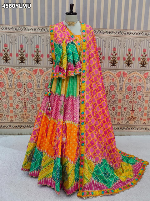 KcPc Crepe Silk Lehengas Featuring Stylish Prints and Beautiful Cutdana Detailing  BHUTA