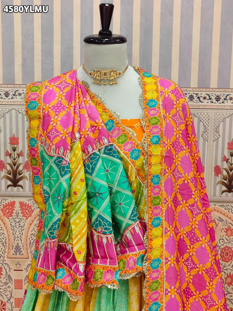 KcPc Crepe Silk Lehengas Featuring Stylish Prints and Beautiful Cutdana Detailing  BHUTA
