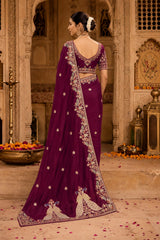 KcPc Premium Gaji Silk Sarees Crafted with Heavy Embroidery WorkSAN