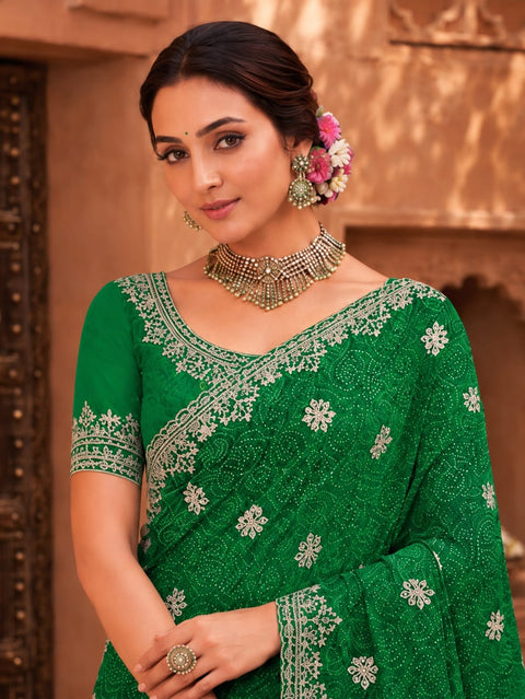 KcPc Beautiful Bandhani Sarees for Every Celebration   SANJU