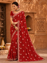 KcPc Traditional Bandhani Sarees with Beautiful Piton WorkSANJU