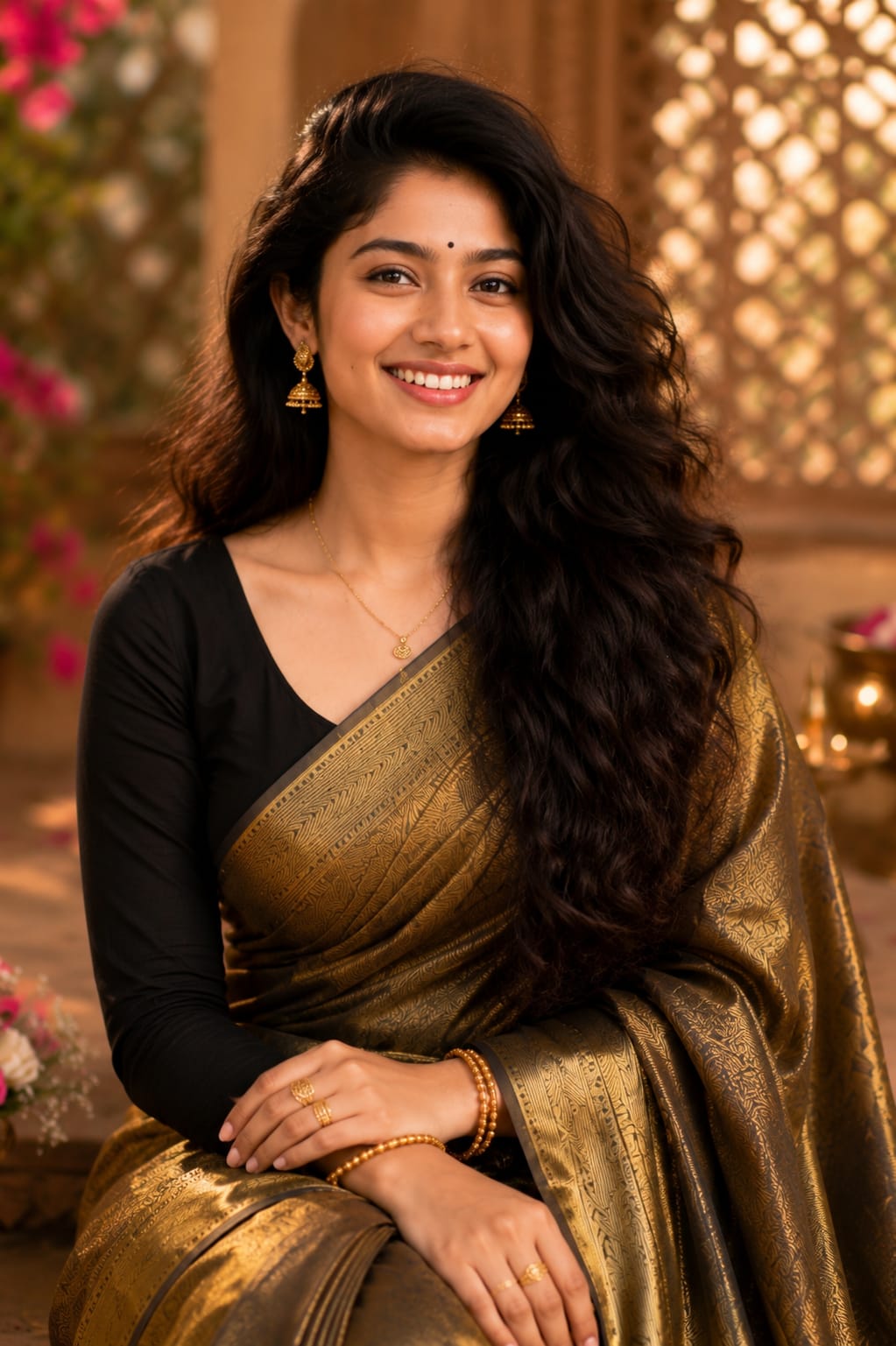 KcPc New Savi Palavi Inspired Banarasi Tissue Silk SareeNDA