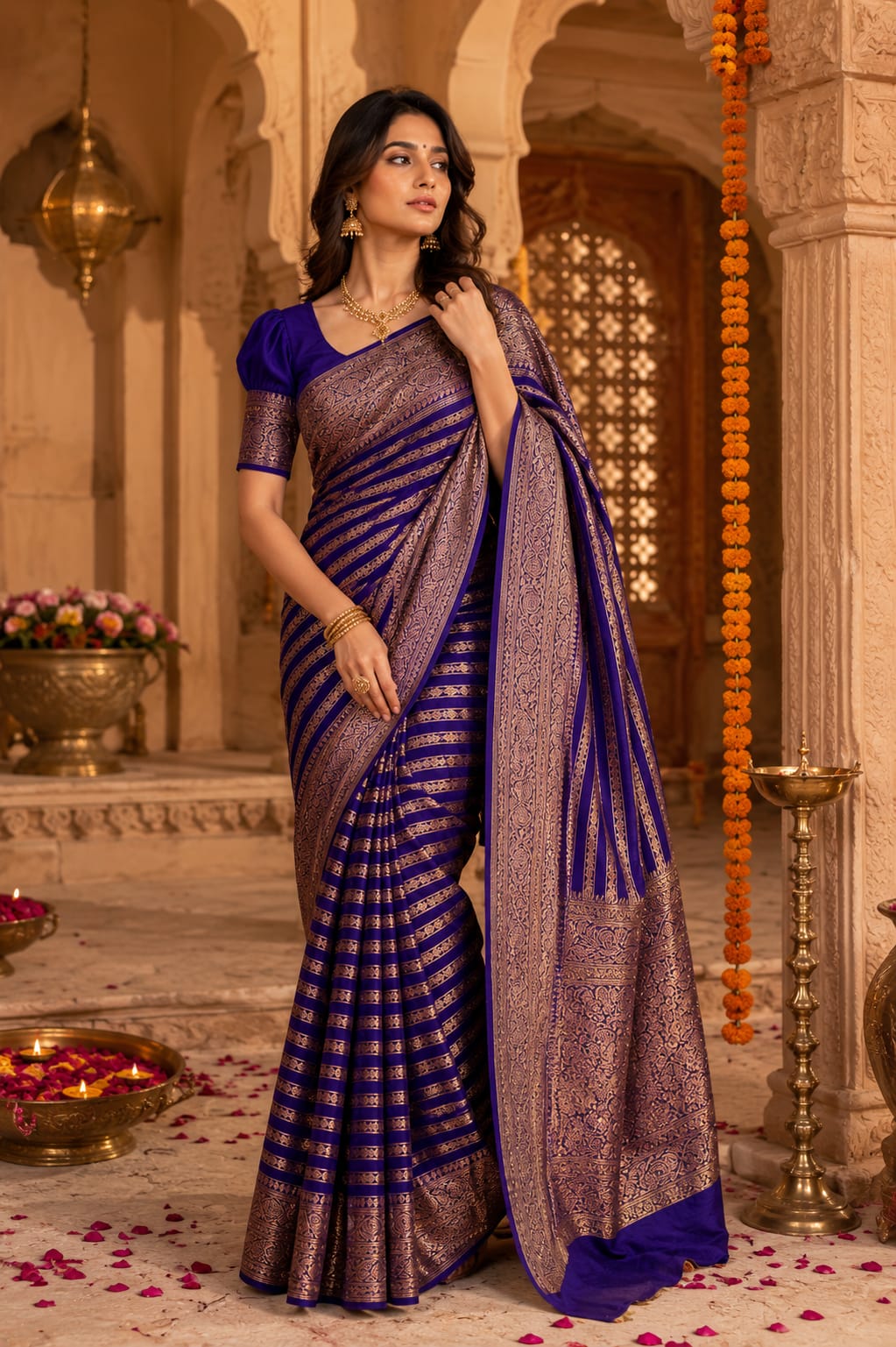 KcPc New Premium Jambli Kanjivaram Saree in Soft Warm SilkNDA
