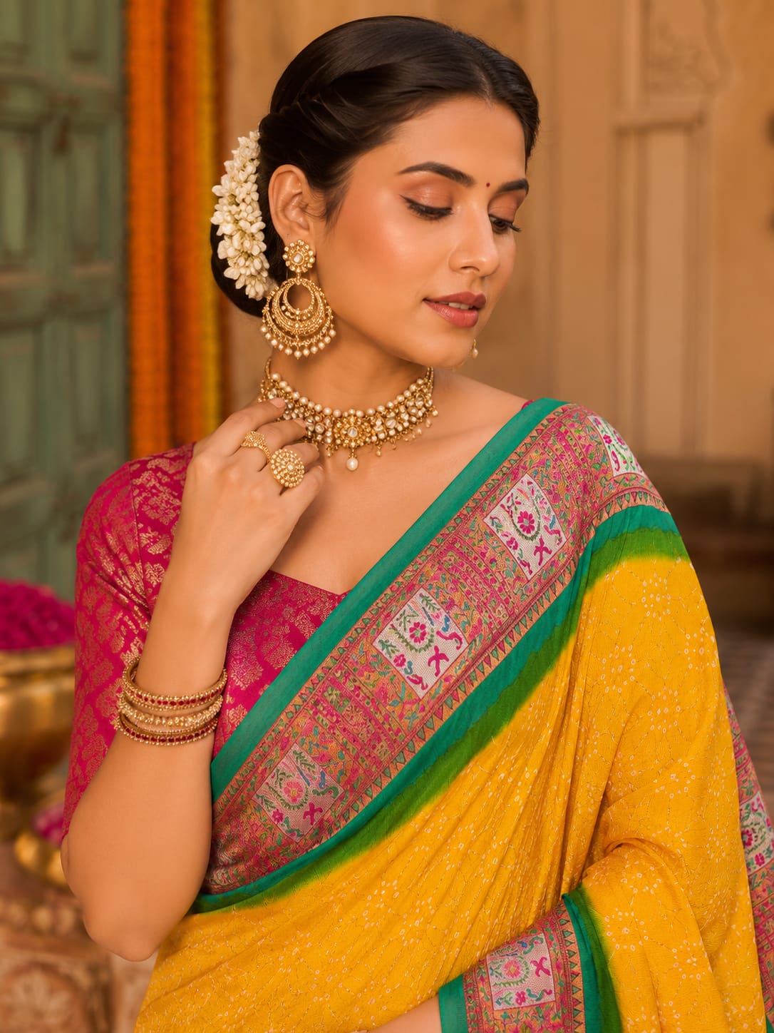 KcPc Luxury Bandhani Sarees for Festive MomentsNAV