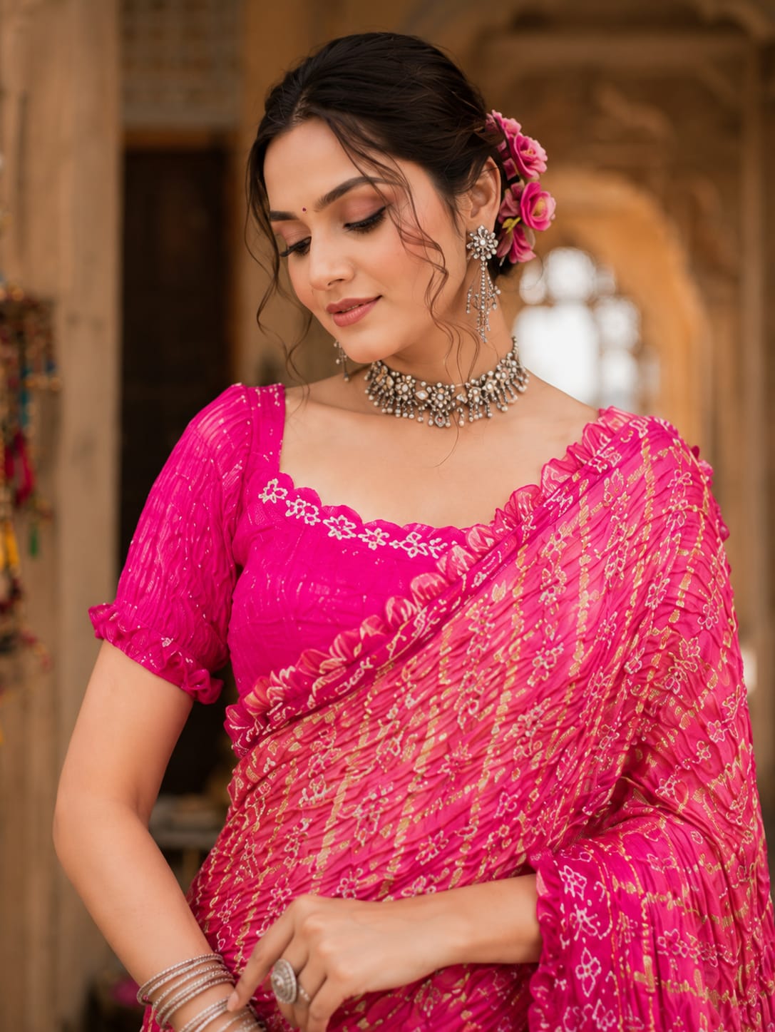 KcPc Premium Gaji Silk Bandhani Saree CollectionNAV