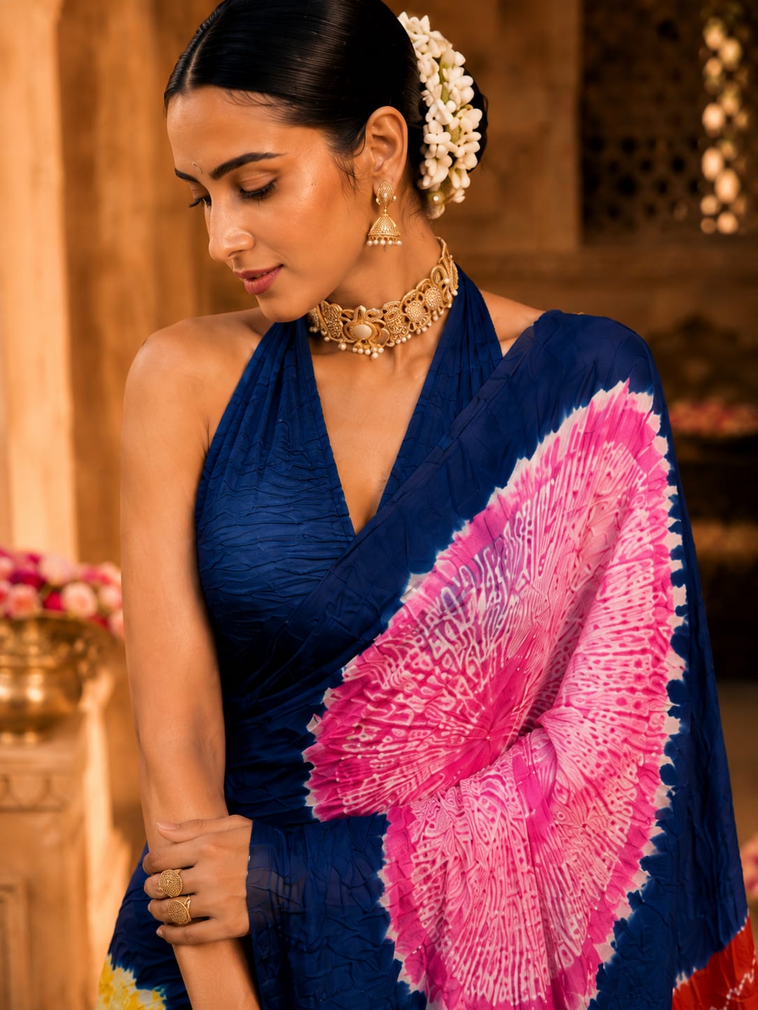 KcPc Beautiful Shibori Style Sarees For Every Celebration NAV