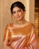 KcPc New Jyotika Inspired Tissue Silk Bollywood Banarasi Style SareeNDA