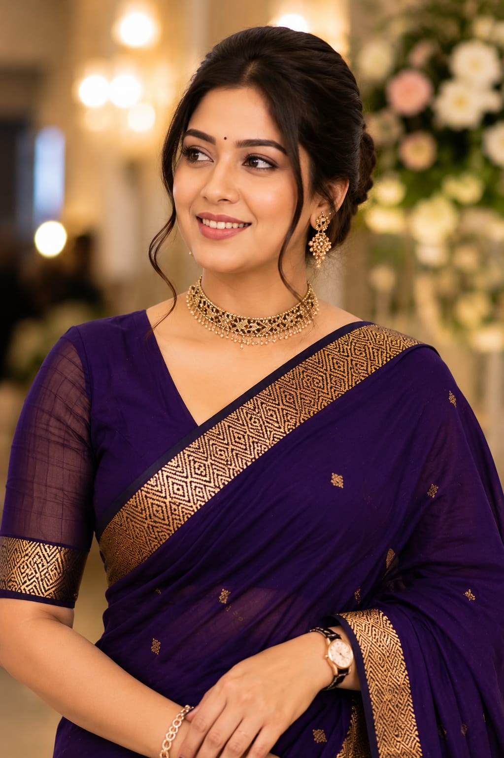 KcPc New Banarasi Saree in Cotton Silk Nayanthara Inspired Traditional Look SareeAST