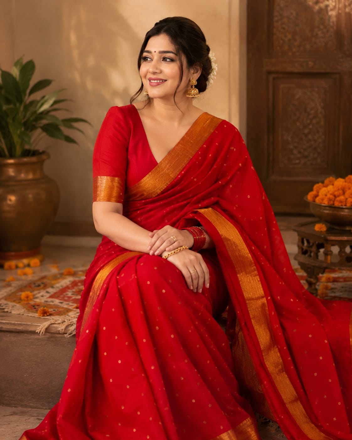 KcPc New Graceful Nayanthara Inspired Banarasi Art Silk SareeAST