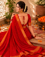 KcPc New Graceful Nayanthara Inspired Banarasi Art Silk SareeAST