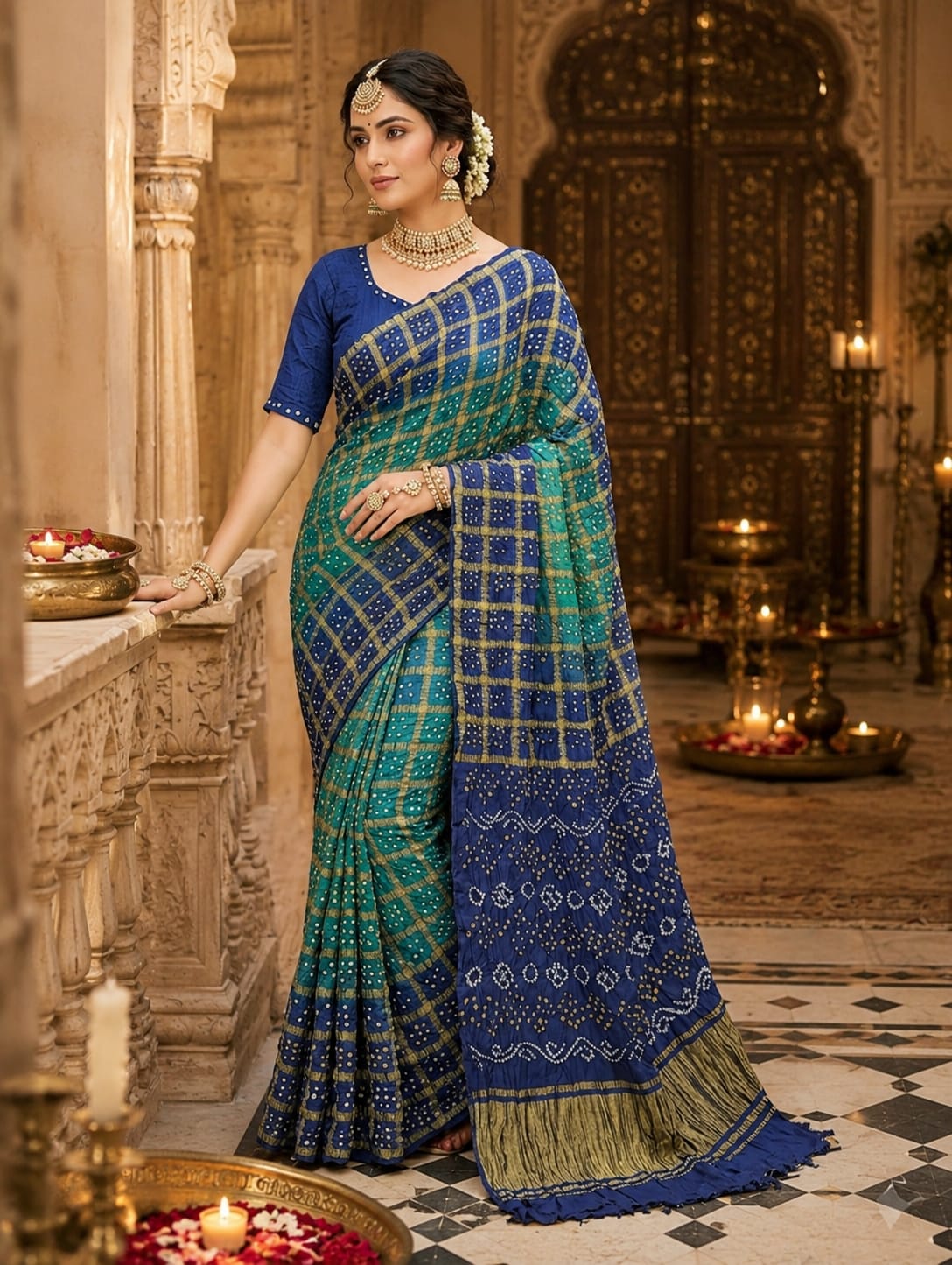 KcPc Premium Gaji Silk Bandhani Saree Collection NAV